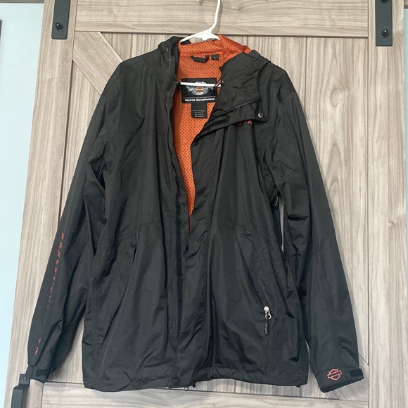 LIKE NEW**Harley Davidson Deluge Rain Jacket Hooded 98516-12VM